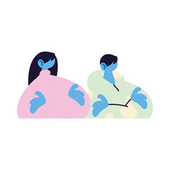 couple talking about topics of the day