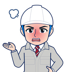 現場監督のイラスト
