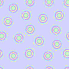 Polka Dot Rainbow Pattern Seamless