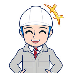 現場監督のイラスト