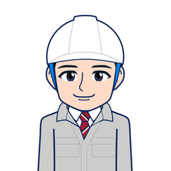 現場監督のイラスト