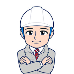 現場監督のイラスト