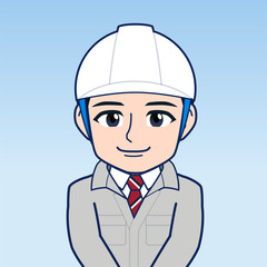 現場監督のイラスト