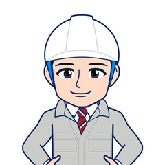 現場監督のイラスト