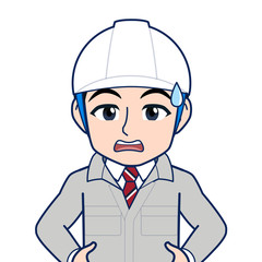 現場監督のイラスト