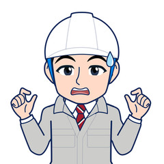 現場監督のイラスト