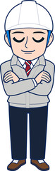 現場監督のイラスト