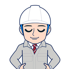 現場監督のイラスト