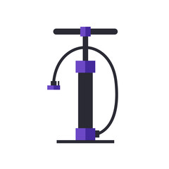 bicycle pump flat icon, vector illustration