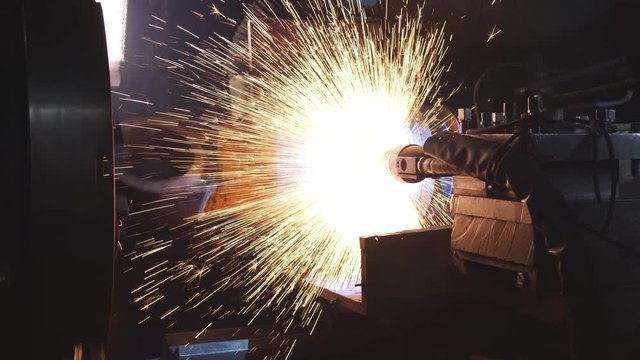 Flame spray metal coating of the big steel detail #JBRB377