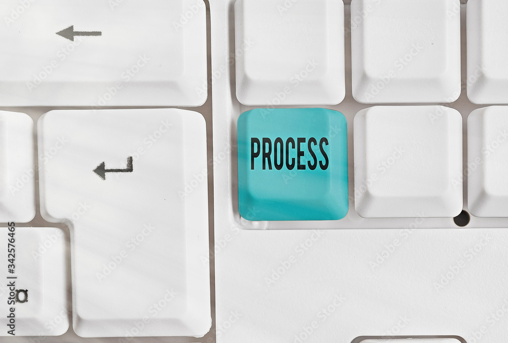 Poster conceptual hand writing showing process. concept meaning standard procedures how to handle a particu