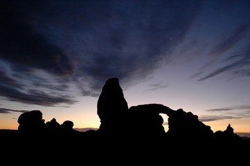 Turret Arch at Sunset