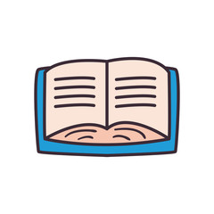 Isolated education book fill style icon vector design