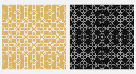 Geometric textures seamless pattern, vector graphics