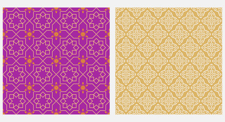 Background geometric vector patterns. Asian style. Textile design texture.