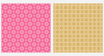 pink and gold geometric patterns texture for wallpaper background