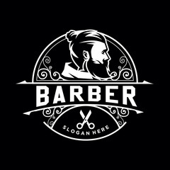 vintage, retro, barber shop logo. modern icon, template design