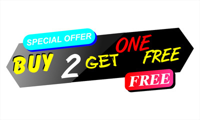 buy two get one free.
