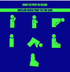 islamic prayer icon