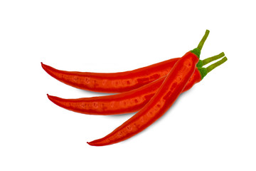 White peppers on a white background