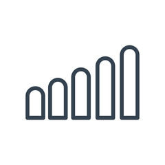 wifi signal line style icon vector design