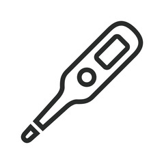 thermometer digital icon vector design illustration