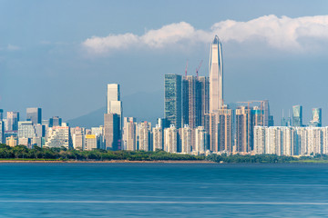 Fototapeta na wymiar Shenzhen Ping An financial center skyline