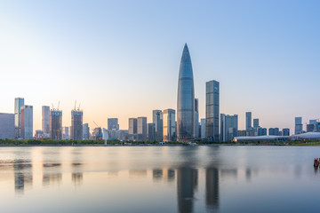 Obraz premium Shenzhen Nanshan talent Park City Skyline
