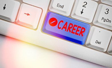 Handwriting text Career. Conceptual photo undertaken for period demonstratings life with...