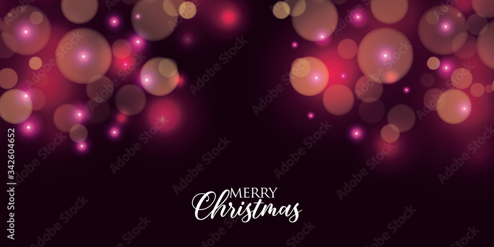 Poster bokeh background with space for your text