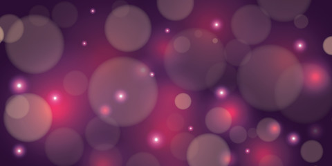 Dark purple bokeh background.