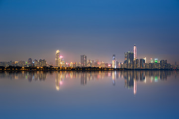 Shenzhen Futian District urban skyline