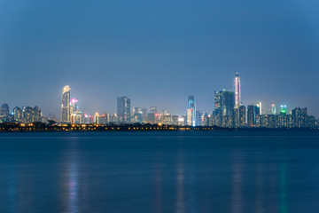 Fototapeta premium Shenzhen Futian District urban skyline
