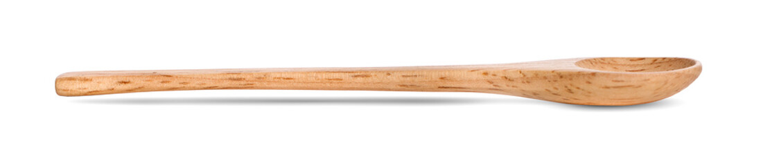 wooden spoon isolated on white background