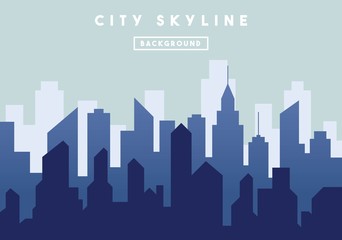City Skyline design background vector
