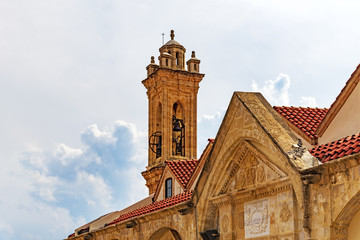 Fototapeta na wymiar Holy Cross Monastery In Omodos. Cyprus.