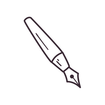 Isolated ink pen line style icon vector design