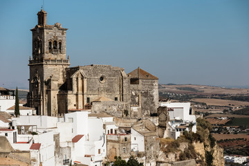 Obraz premium View of an old Spanish village, beautiful landscape Spain
