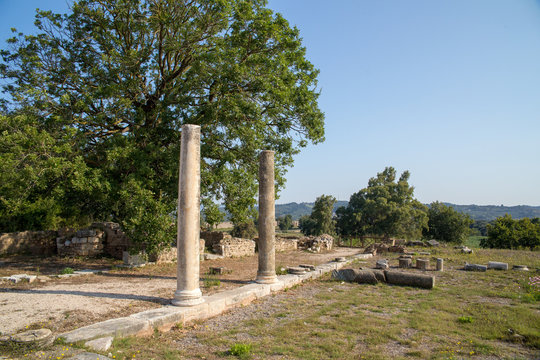 ancient  nikopolis preveza greece ruins of ancient christian church