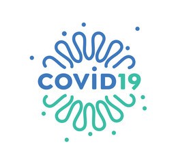 Coronavirus 2019-nCoV. Creative Corona virus cell vector icon.