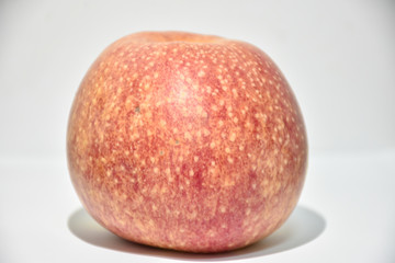 red apple on a white background
