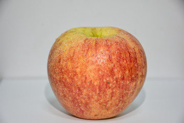 red apple on a white background