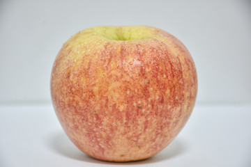 red apple on a white background