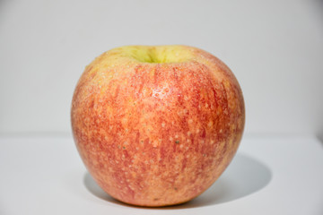 red apple on a white background