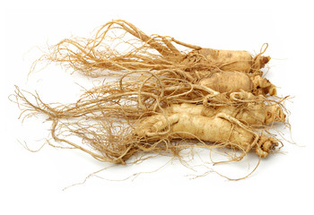 ginseng isolated on white background