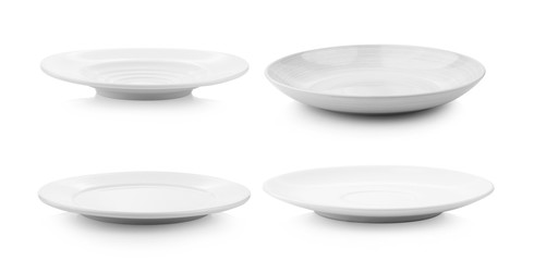 plate on white background