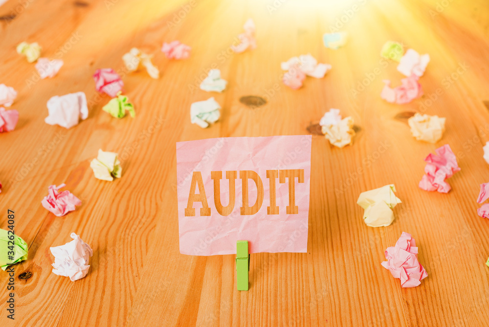 Poster text sign showing audit. business photo showcasing distinctive typically pleasant smell subtle of a 