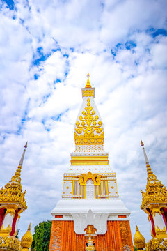 Wat Phra That Phanom temple in That Phanom District Nakhon Phanom Province, northeastern Thailand