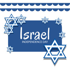 Vector illustration of a Background for Israel Independence Day.