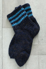 pair of woolen socks